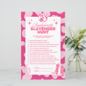 Disco Cowgirl Bachelorette Scavenger Hunt Spel (Staand voorkant)