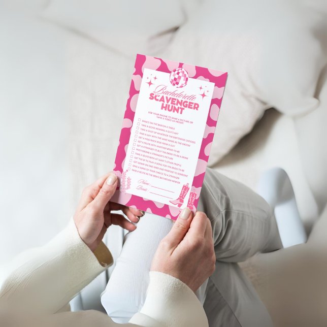 Disco Cowgirl Bachelorette Scavenger Hunt Spel (Creator heeft geüpload)