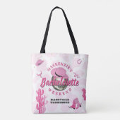 Disco Cowgirl Bachelorette Weekend Feest Tote Bag (Achterkant)