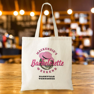 Disco Cowgirl Bachelorette Weekend Feest Tote Bag