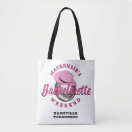 Disco Cowgirl Bachelorette Weekend Feestje Tote Bag
