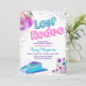 Disco Cowgirl Bachelorette Weekend Reisplan Kaart (Staand voorkant)