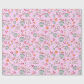 Disco Cowgirl Custom Wrapping Papier (Vlak)