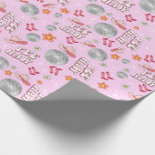 Disco Cowgirl Custom Wrapping Papier (Hoek)