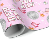 Disco Cowgirl Custom Wrapping Papier (Rol Hoek)