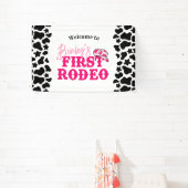 Disco Cowgirl Eerste Rodeo Spandoek (Insitu)