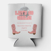 Disco Cowgirl Laat Ons Gaan Meisjes Bachelorette F Blikjeskoeler (Voorkant)