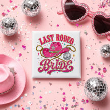Disco Cowgirl Laatste Rodeo Bruid Roze