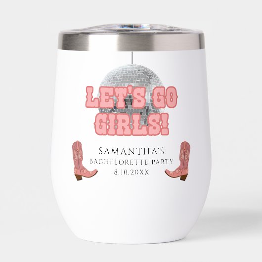 Disco Cowgirl Lets Go Meisjes Vrijgezellenweekend (Voorkant)