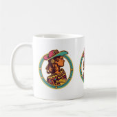 Disco Cowgirl Mug – Retro Western Autumn Vibes Koffiemok (Links)