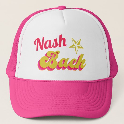 Disco Cowgirl Nashville Bachelorette Trucker Pet (Voorkant)