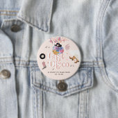 Disco Cowgirl Nashville Pink Rodeo | Bachelorette Ronde Button 7,6 Cm (In situ)