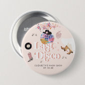 Disco Cowgirl Nashville Pink Rodeo | Meisjesuitje Ronde Button 7,6 Cm (Voorkant /achterkant)