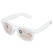 Disco Cowgirl Nashville Rodeo | Bachelorette Bride Retro Zonnebril (Gekanteld)