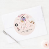 Disco Cowgirl Nashville Roze Rodeo | Bachelorette Ronde Sticker (Envelop)