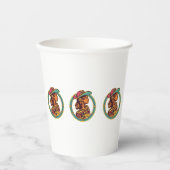 Disco Cowgirl Party Cup – Fun Celebration Drinkwar Papieren Bekers (Voorkant)