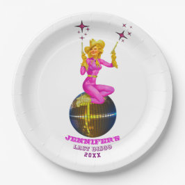 Disco Cowgirl Retro Bachelorette party Papieren Bordje