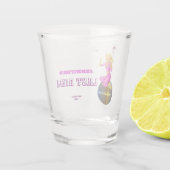 Disco Cowgirl retro Bachelorette Party Shot Glas (Achterkant)