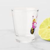 Disco Cowgirl retro Bachelorette Party Shot Glas (Links)