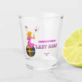 Disco Cowgirl retro Bachelorette Party Shot Glas (Voorkant)