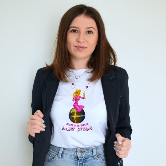 Disco Cowgirl Retro Bachelorette Party T-Shirt