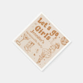 Disco Cowgirl Rodeo Bachelorette Feest Servetten (Hoek)