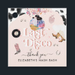 Disco Cowgirl Rodeo | Bachelorette Hartelijk dank Bedankjes Labels<br><div class="desc">Bedankt dat je labels een unieke en leuke manier bieden om je feestgenoten te bedanken voor hun komst. Pas de naam van Bride aan. Er zijn verschillende namen die je dit thema zou kunnen noemen. Sommigen noemen het "Boots and Bling." Anderen kunnen het de "Laatste Disco van de Bride" noemen....</div>