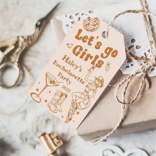 Disco Cowgirl Rodeo Bachelorette Party Cadeaulabel