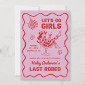 Disco Cowgirl Rodeo Bachelorette-weekend Kaart (Voorkant)