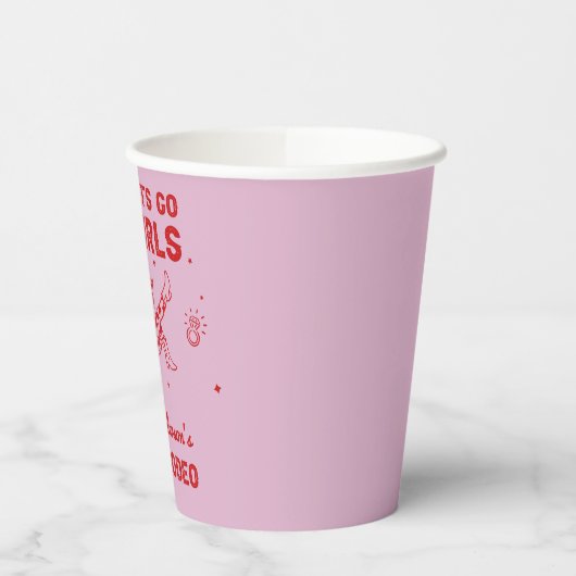 Disco Cowgirl Rodeo Bachelorette Weekend Papieren Bekers (Links)