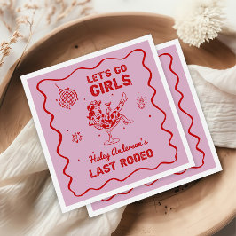 Disco Cowgirl Rodeo Bachelorette Weekend Servet