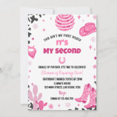 Disco Cowgirl Rodeo Westerne Verjaardagsuitnodigin Kaart (Voorkant)