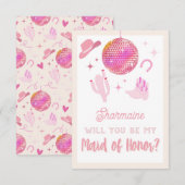 Disco Cowgirl Rodeo Wordt mijn dienstmeisje? Informatiekaartje (Voorkant / Achterkant)