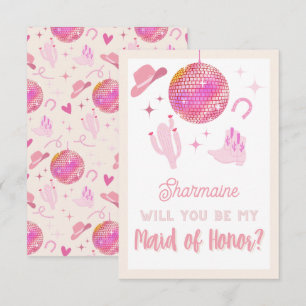 Disco Cowgirl Rodeo Wordt mijn dienstmeisje? Informatiekaartje