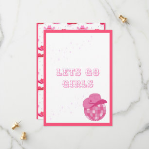 Disco Cowgirl Save The Date