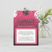 Disco Cowgirl Selfie Scavenger Hunt Spel Informatiekaartje (Staand voorkant)