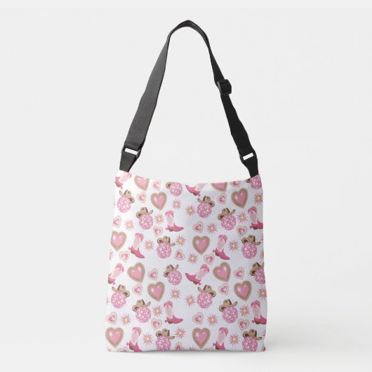 Disco Cowgirl Valentijns Tote Tas (Voorkant)
