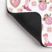 Disco Cowgirl Valentine Mouse Pad Muismat (Hoek)