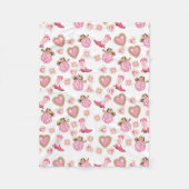 Disco Cowgirl Valentine Small Fleece Blanket (Voorkant)