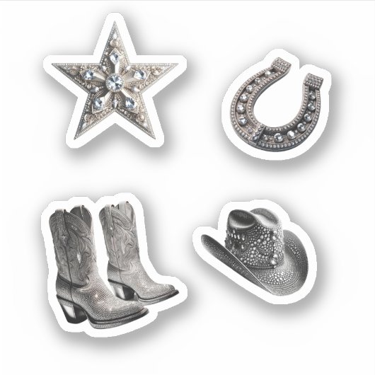 Disco Cowgirl Variety Sticker Pack (Voorkant)