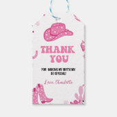 Disco Cowgirl Verjaardag Bedankt Label Cadeaulabel (Voorkant)