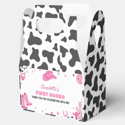 Disco Cowgirl Verjaardagsfeestje Favor Box Bedankdoosjes (Geopend)