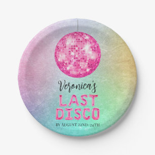 Disco Cowgirl Vrijgezellenfeest Papieren Bordje