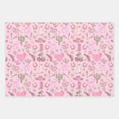 Disco Cowgirl Westers Patroon Inpakpapier Vel (Voorkant)