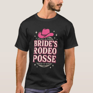Disco Cowgirl Westerse Bachelorette Cowgirl Feest T-shirt