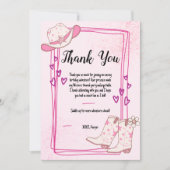 Disco Cowgirls Thank You Card Bedankkaart (Voorkant)