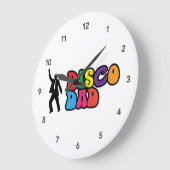 Disco Dad Clock - Voor de Jong in het hart Grote Klok (Hoek)