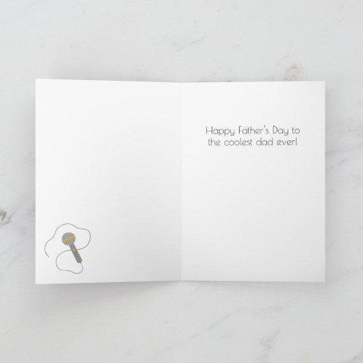 Disco Dad Funny Vaderdag Kaart (Binnen)