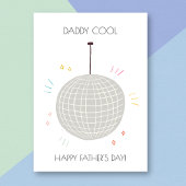 Disco Dad Funny Vaderdag Kaart