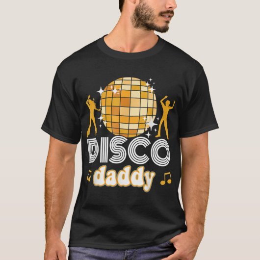 Disco Dad Retro Matching 60s 70s Party Costume T-shirt (Voorkant)